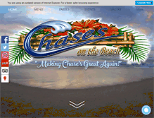 Tablet Screenshot of chasesonthebeach.com